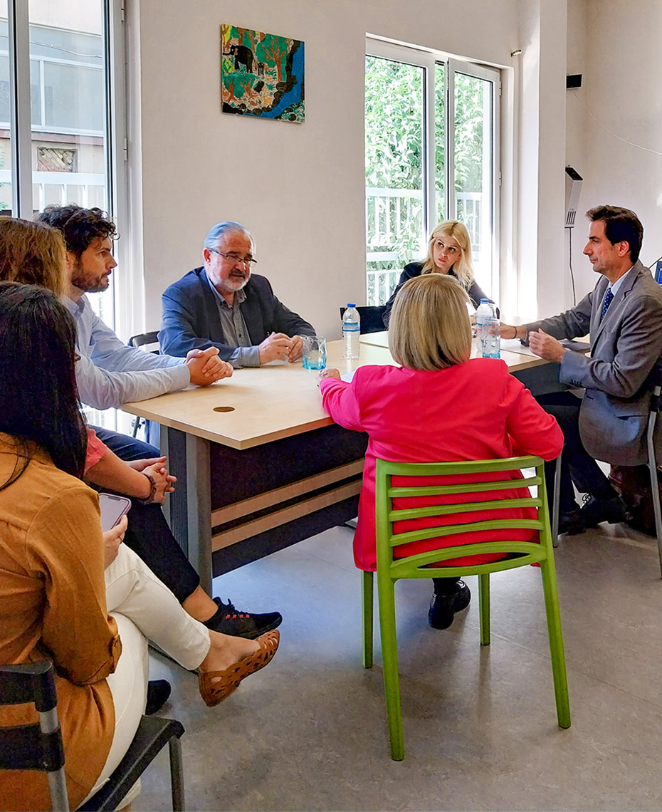 Γιατροί του Κόσμου Ελλάδας-Bilateral meeting at the Open Accommodation Center