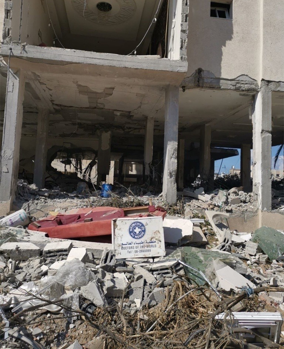 Γιατροί του Κόσμου Ελλάδας-Destruction of our offices in Gaza