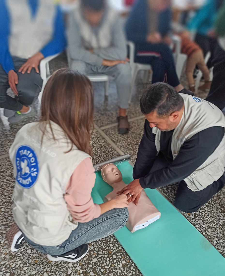 Γιατροί του Κόσμου Ελλάδας-Εκπαίδευση σε πρόσφυγες στο Σχιστό
